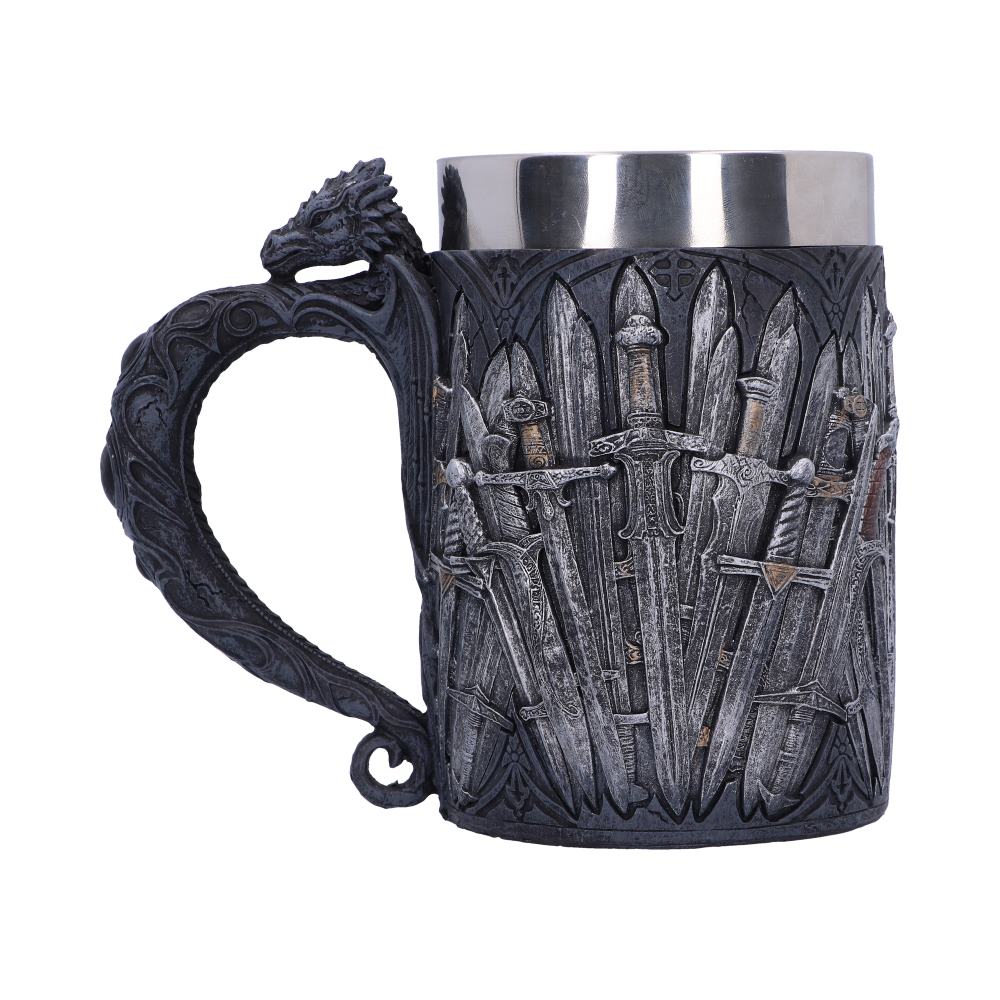 Medieval Sword Dragon Tankard 14cm