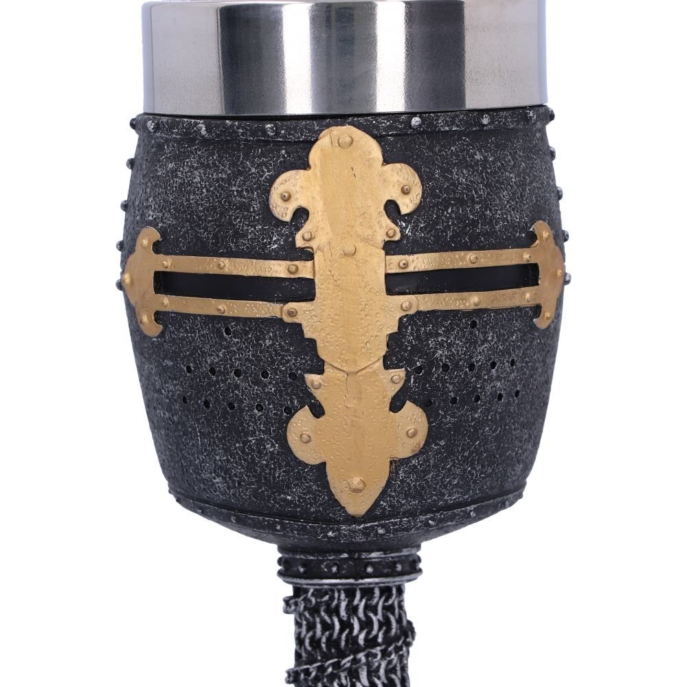 Crusader Medieval Knight Chainmail Wine Goblet