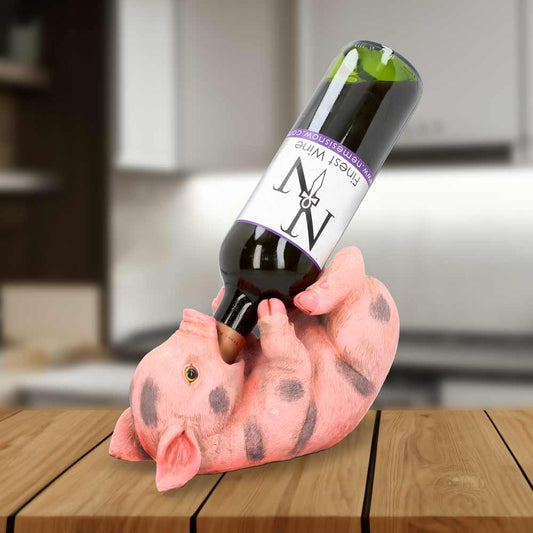 Pink Pig Piglet Guzzler Wine Bottle Holder