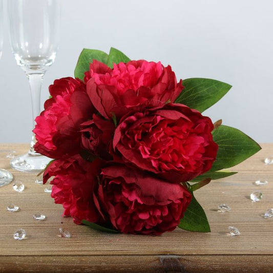 Arundel Peony Bouquet - Red