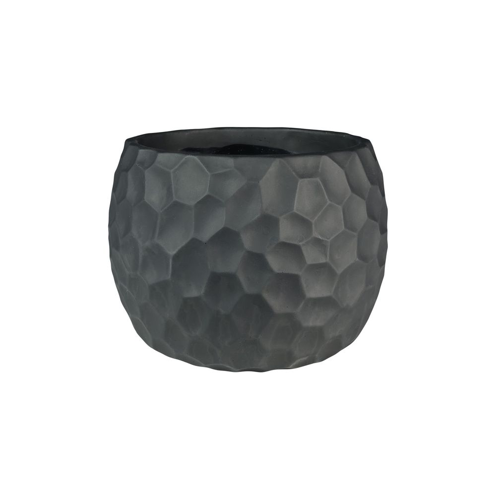 Black Honeycomb Plant Pot