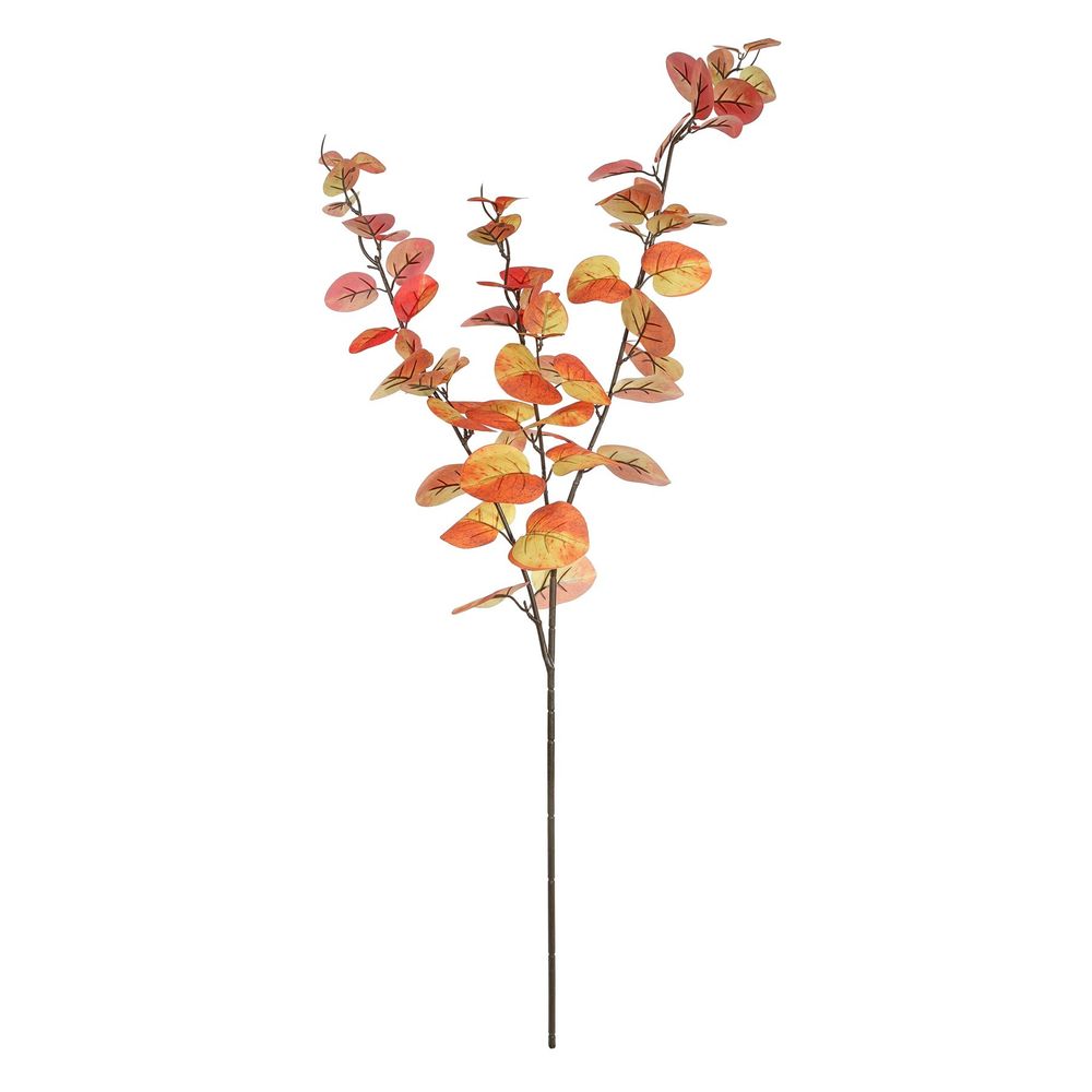 Artificial Orange Eucalyptus Foliage Stem 100cm