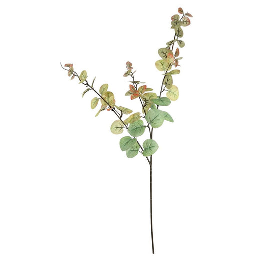 Artificial Green/Red Eucalyptus Foliage Stem 100cm