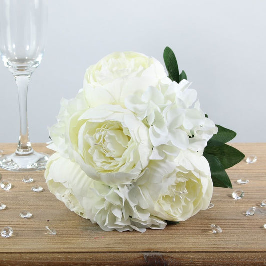 Artificial Arundel Romance Bouquet - Ivory