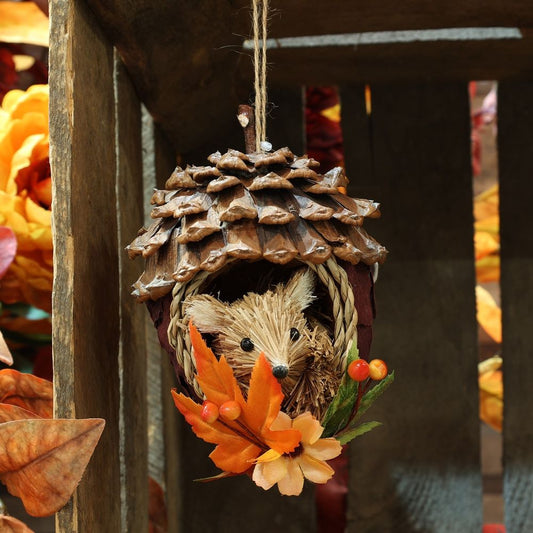 Autumnal Mouse & Acorn Decoration
