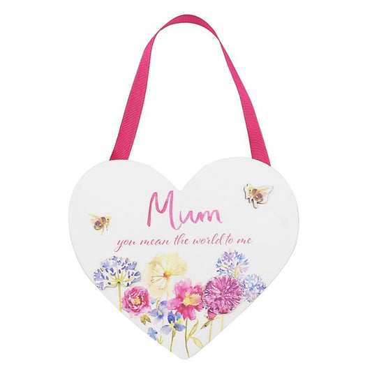 Mum Heart Plaque