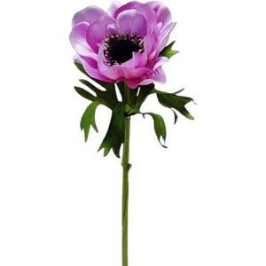 Artificial Pink Botanica Anemone Stem 42cm