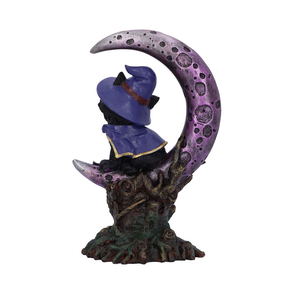 Grimalkin Witches Familiar and Crescent Moon Figurine