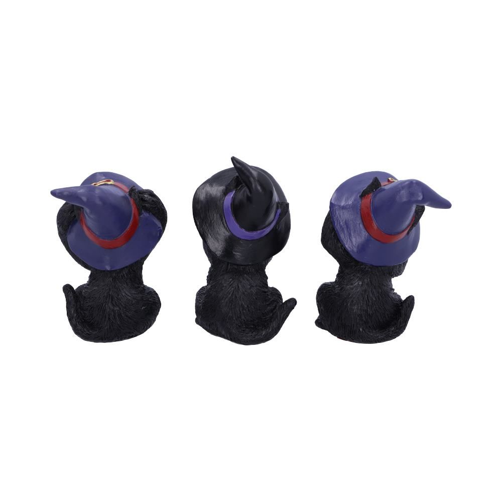 Three Wise Familiars See No Hear No Speak No Evil Black