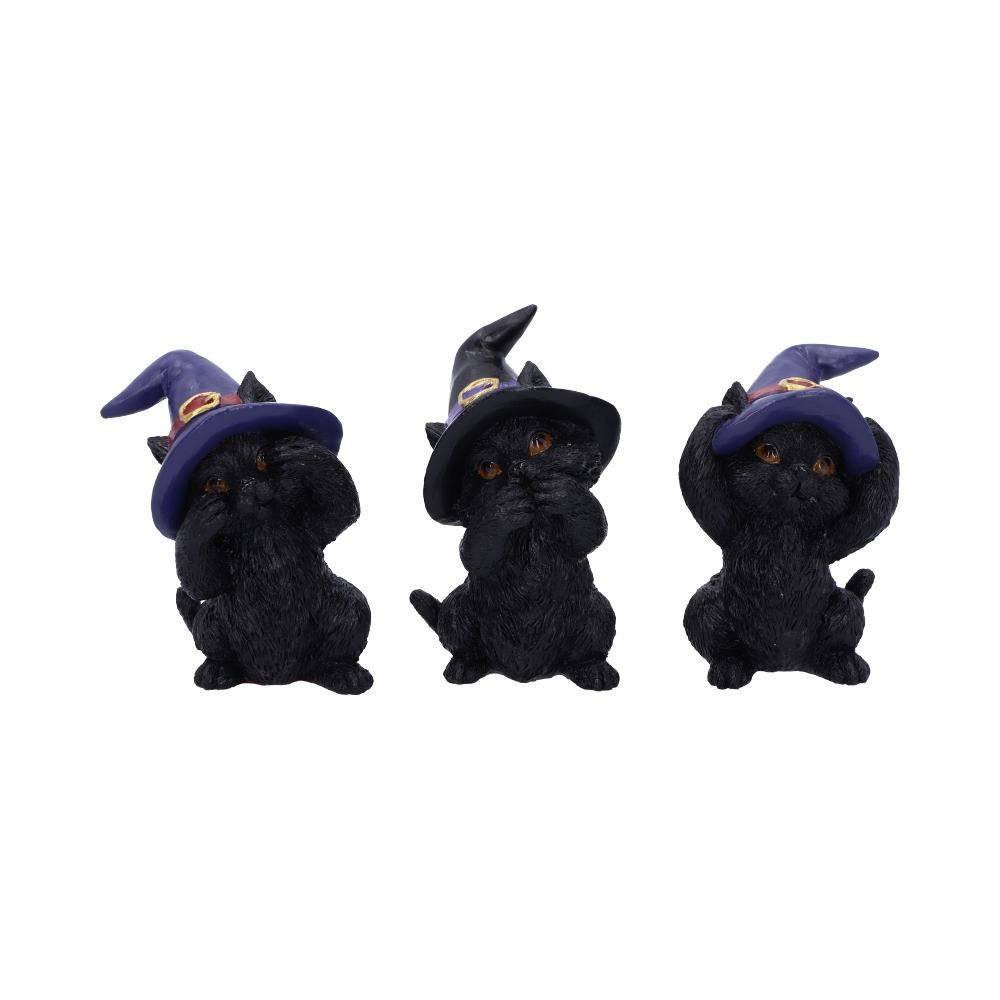 Three Wise Familiars See No Hear No Speak No Evil Black