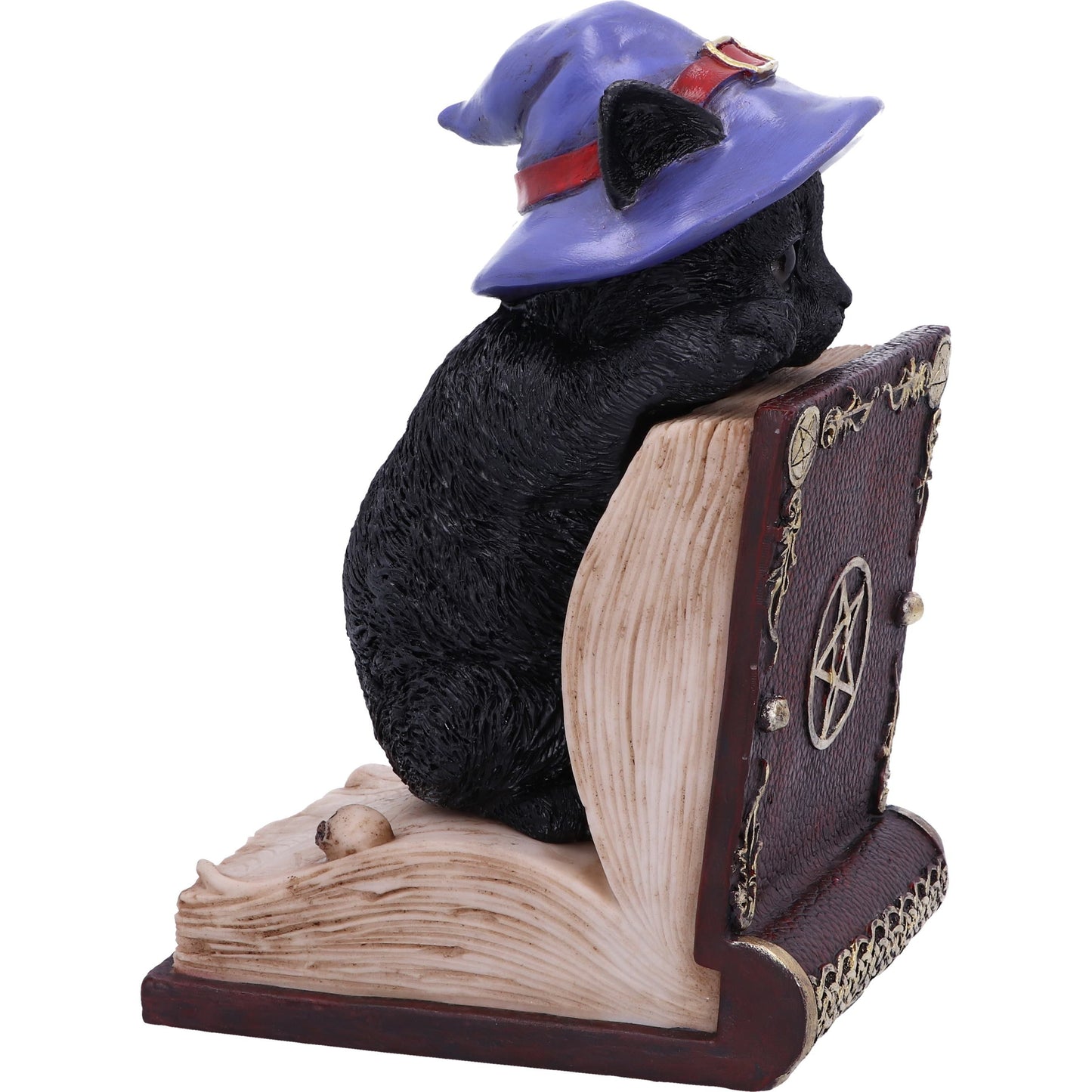 Peek-a-boo Witch Cat Bookend 24cm