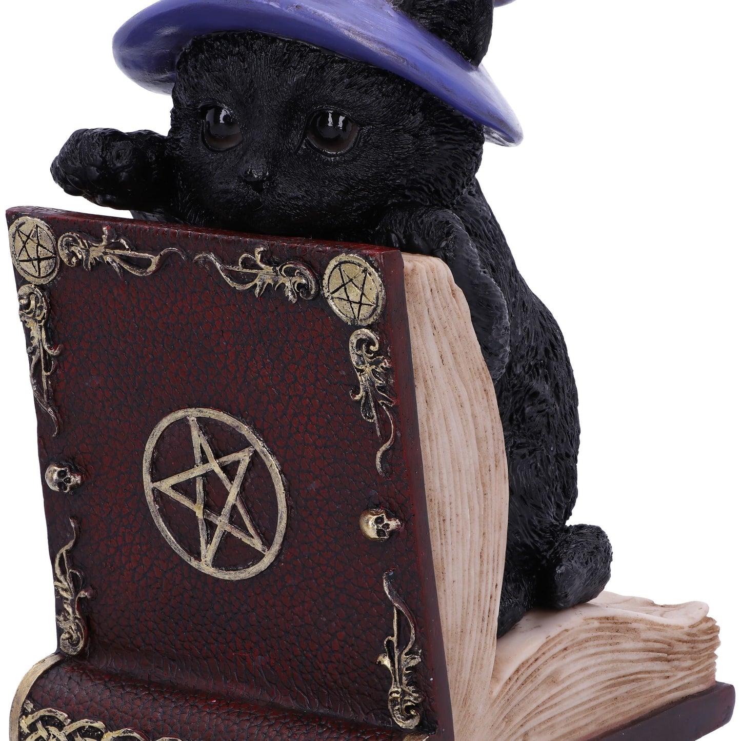 Peek-a-boo Witch Cat Bookend 24cm