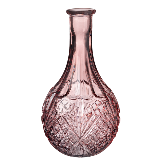 Vintage Look Bottle Vase, Blue or Pink