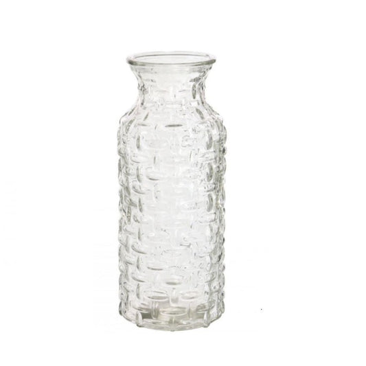 Glass Woven Pattern Vase H25 cm