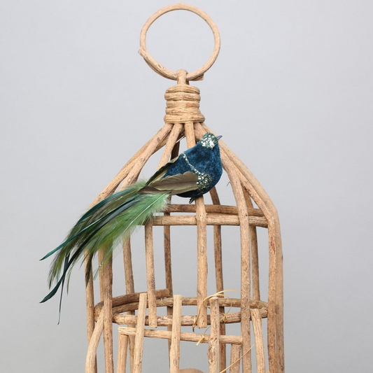 Green Princess Decorative Bird with clip