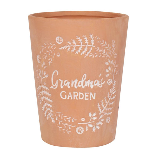 Terracotta Plant Pot "Grandma's Garden"