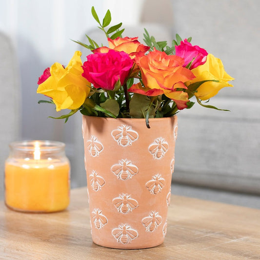 Terracotta Busy Bee Plant Pot