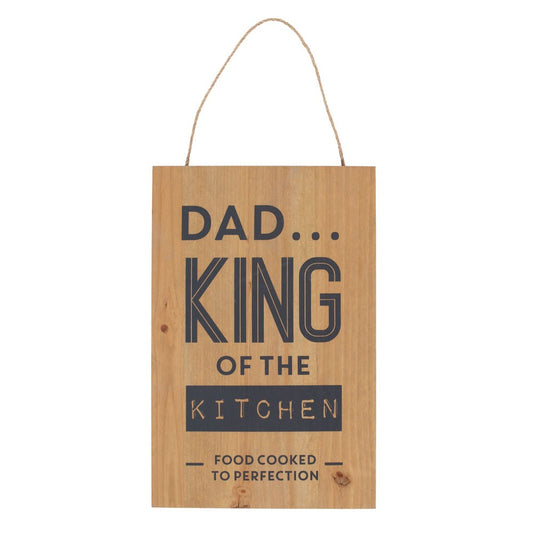 Dad King of the Kitchen Hanging Sign