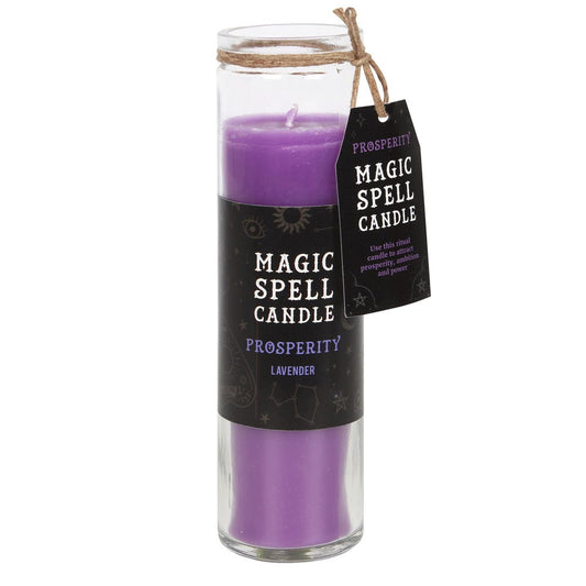 Lavender "Prosperity" Spell Tube Candle