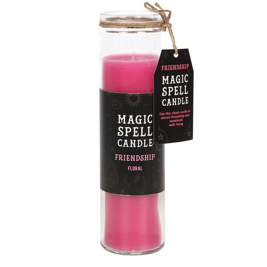Floral "Friendship" Spell Tube Candle