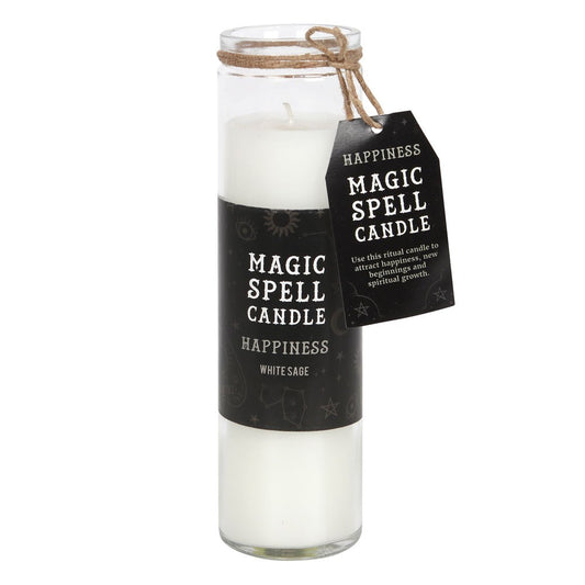 White Sage "Happiness" Spell Tube Candle