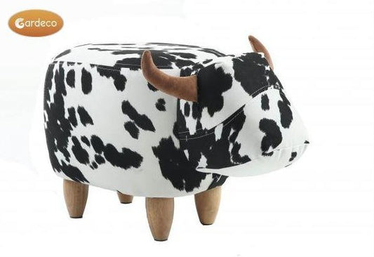 Lulu the Black and White Cow Footstool (Gardeco)
