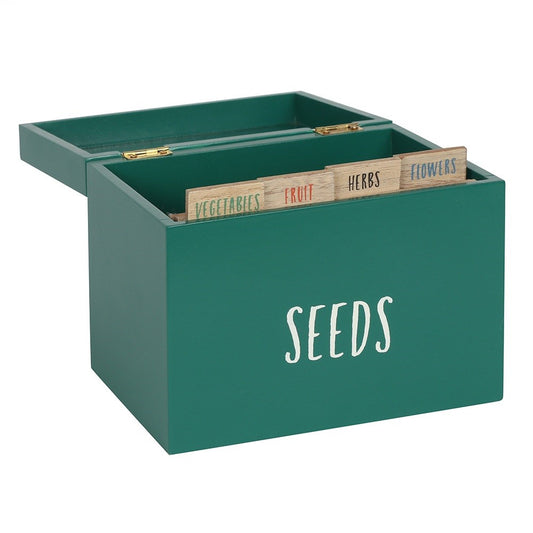 Wooden Seed Organiser Storage Box