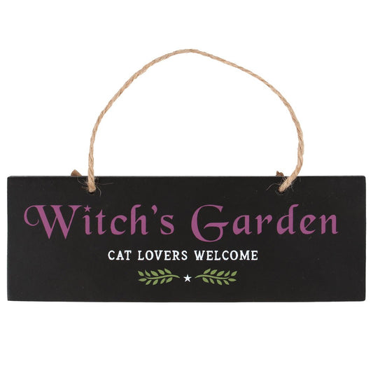 Small Hanging Garden Sign - Witch's Garden