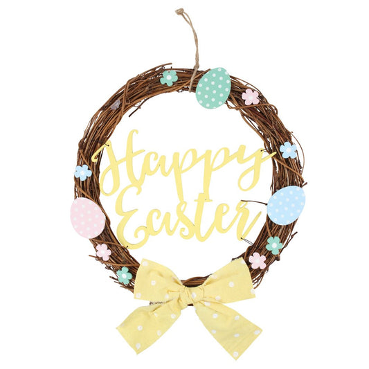 30cm "Happy Easter" Wreath