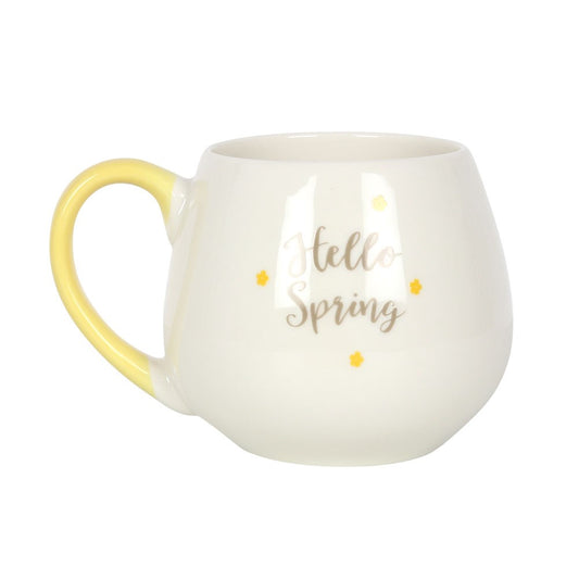 "Hello Spring" Rounded Mug
