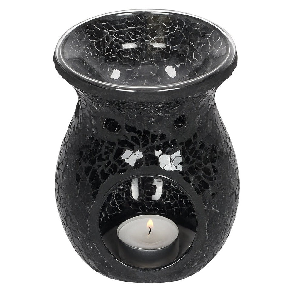 Black Crackle Oil Burner