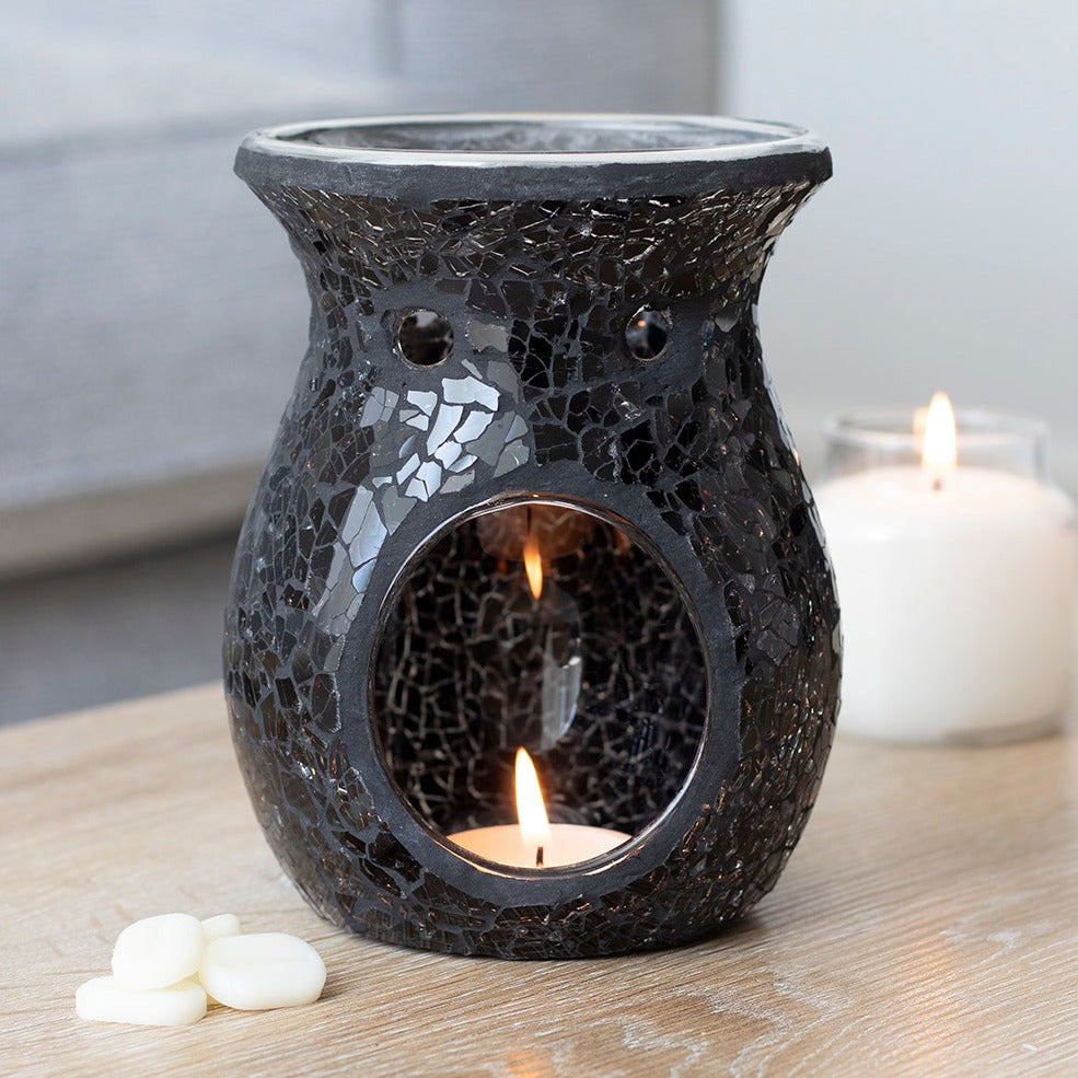 Black Crackle Oil Burner