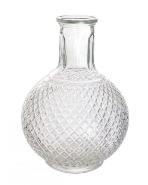 Clear Glass Bud Ball Vase