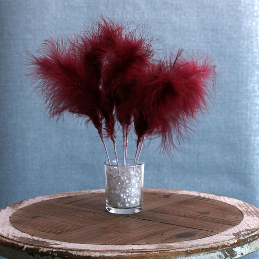 Fluff Feathers Burgundy (6 Pack)