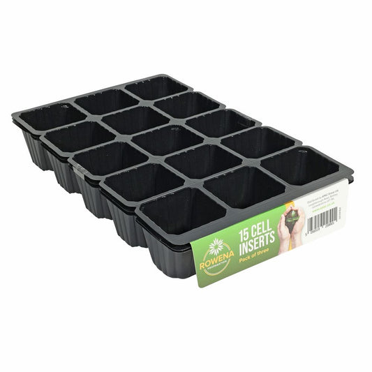 Seed Trays - 15 cell Inserts Pack of 3