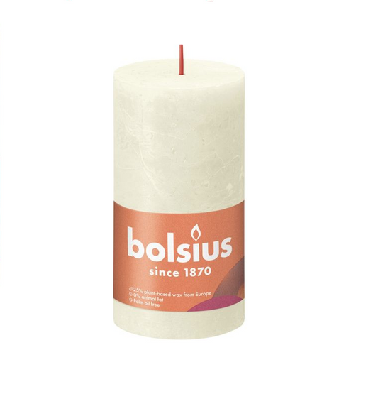 Bolsius Soft Pearl Pillar Candle Unscented