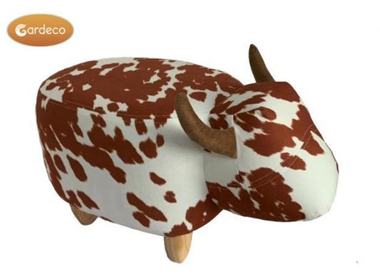 Lilian the Brown and White Spotted Cow Footstool (Gardeco)