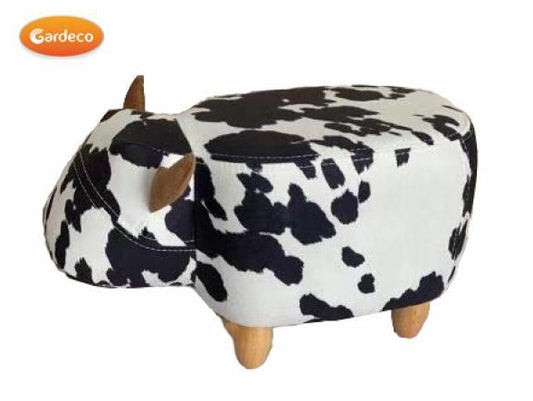 Lili the Small Black and White Cow Footstool