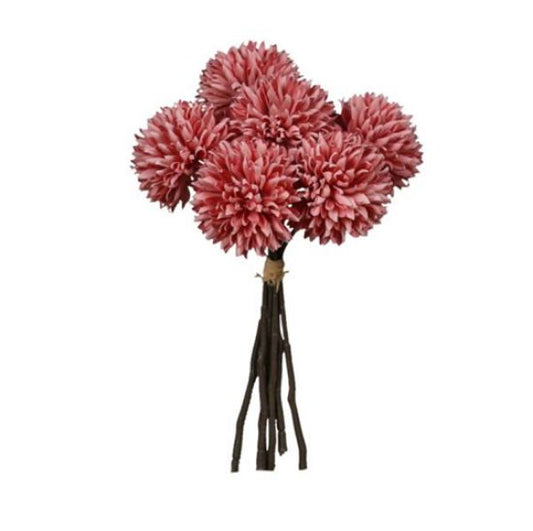 Artificial Pom Pom Bunch 22cm - Vintage Pink