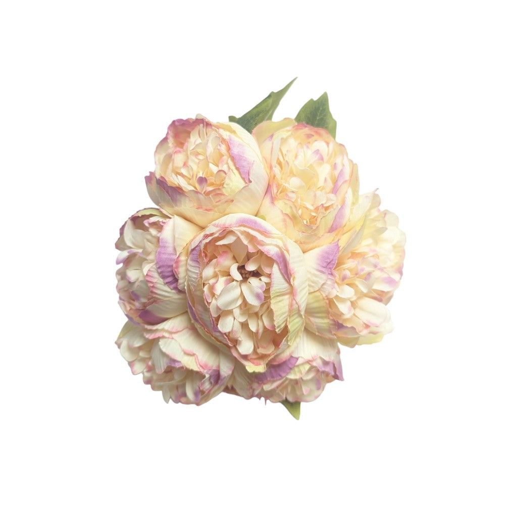 Artificial Peony Bouquet Peachy Pink