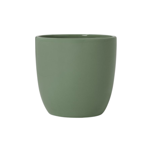 Ceramic Indoor Plant Pot - Green