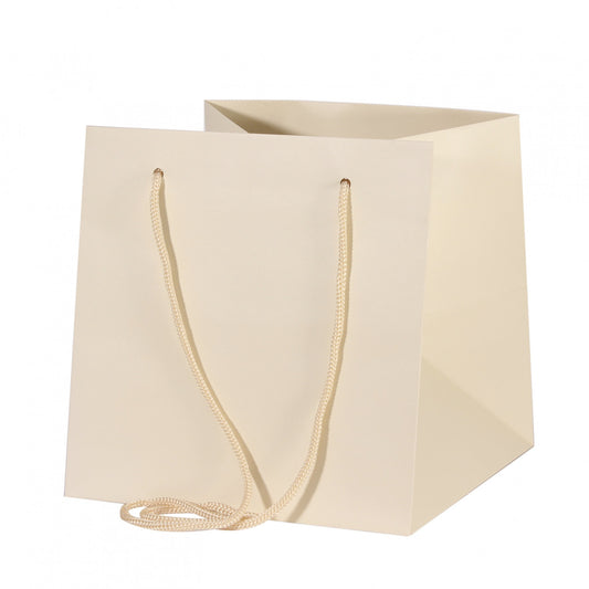 Cream Hand Tied Gift Bag 25cm