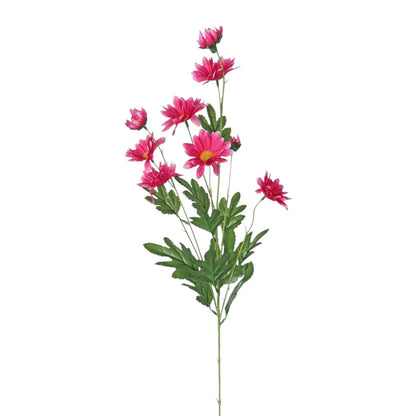 Artificial Cerise Silk Wild Daisy Spray 84cm