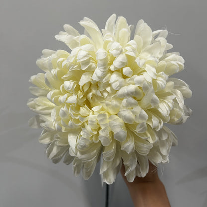 Artificial Chrysanthemum Cream 73cm