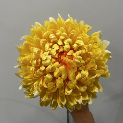 Artificial Chrysanthemum Yellow 73cm