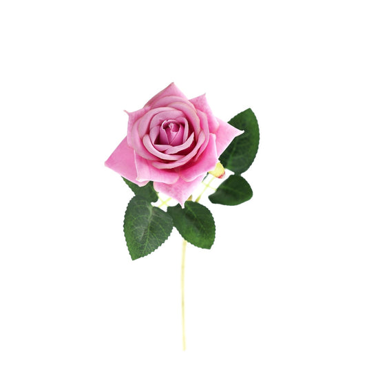 Artificial Lavender Rose Stem (8cm Head)
