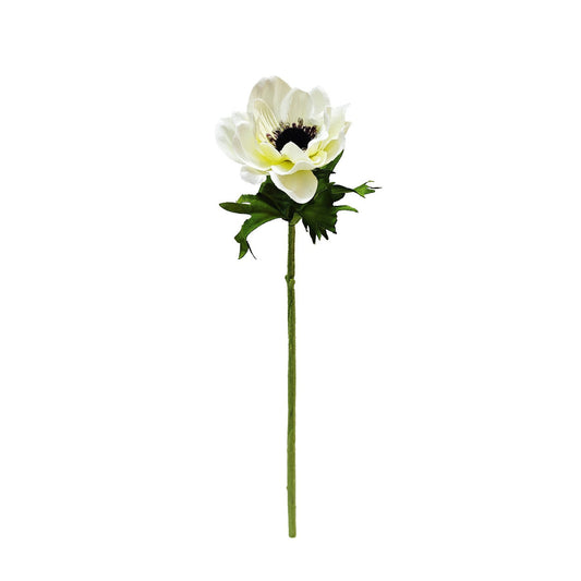 Artificial Cream Botanica Anemone Stem 42cm