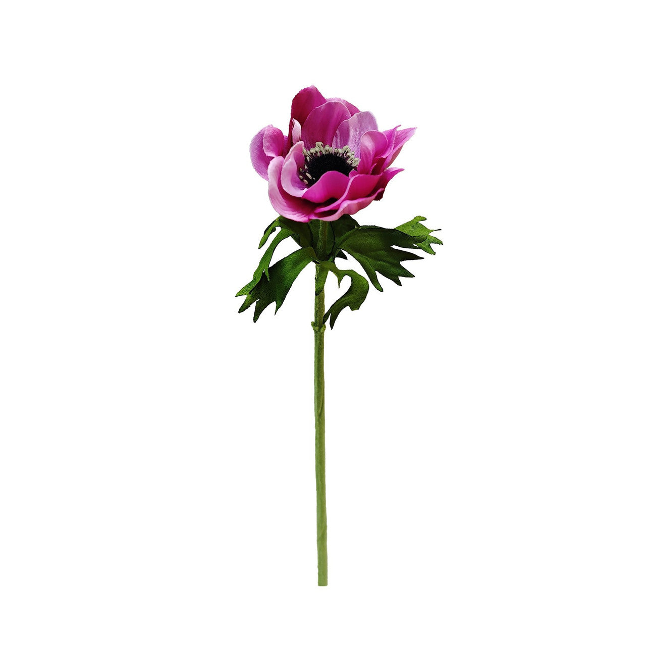 Artificial Dark Pink Botanica Anemone Stem 42cm