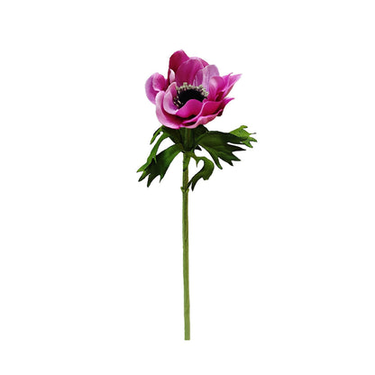 Artificial Dark Pink Botanica Anemone Stem 42cm