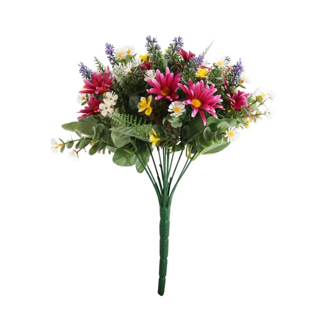 Wild Purple Daisy Bush With 12 Stems 34cm
